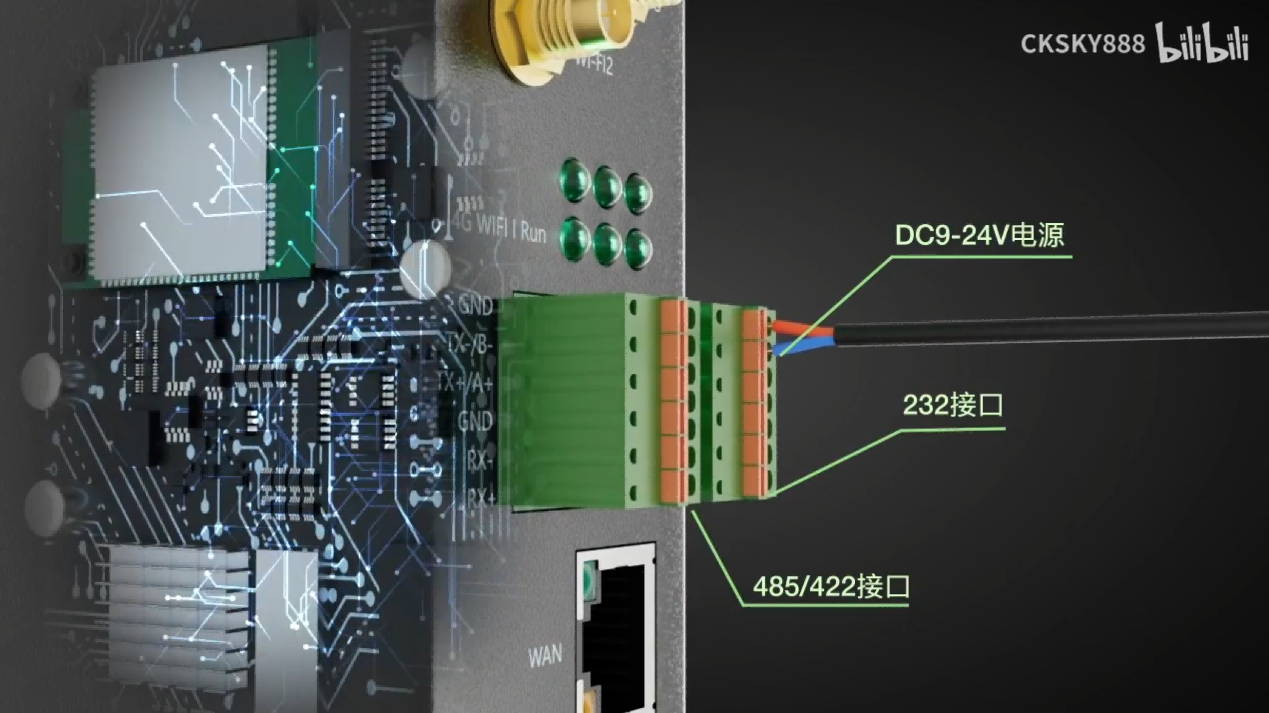 WITLINE-EBOX-4G云组态远程通讯模块3D效果